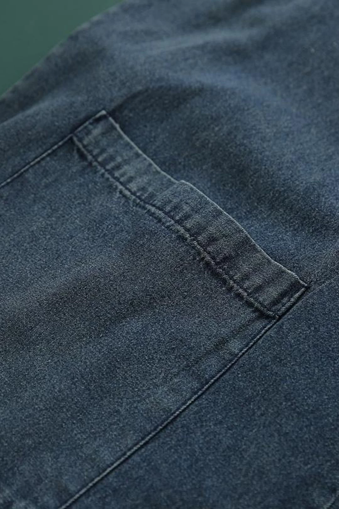 Denim Cotton Women Button Pocket Casual Lantern Jumpsuits 9 Denim Cotton Women Button Pocket Casual Lantern Jumpsuits - Image 7