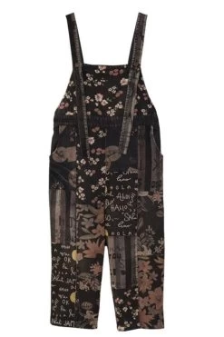 Women Denim Cotton Stitching Print Floral Casual Jumpsuits -Women's clothing 28603943419966 12