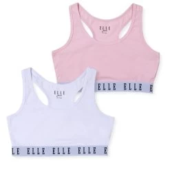 Elle Elle 2 Pack Logo Bra Junior Girls