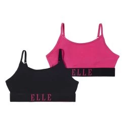 Elle Elle 2 Pack Bralette Junior Girls