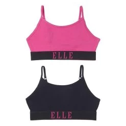 Elle Elle 2 Pack Bralette Junior Girls 10 Elle Elle 2 Pack Bralette Junior Girls -Women's clothing 42081306 xxl a3