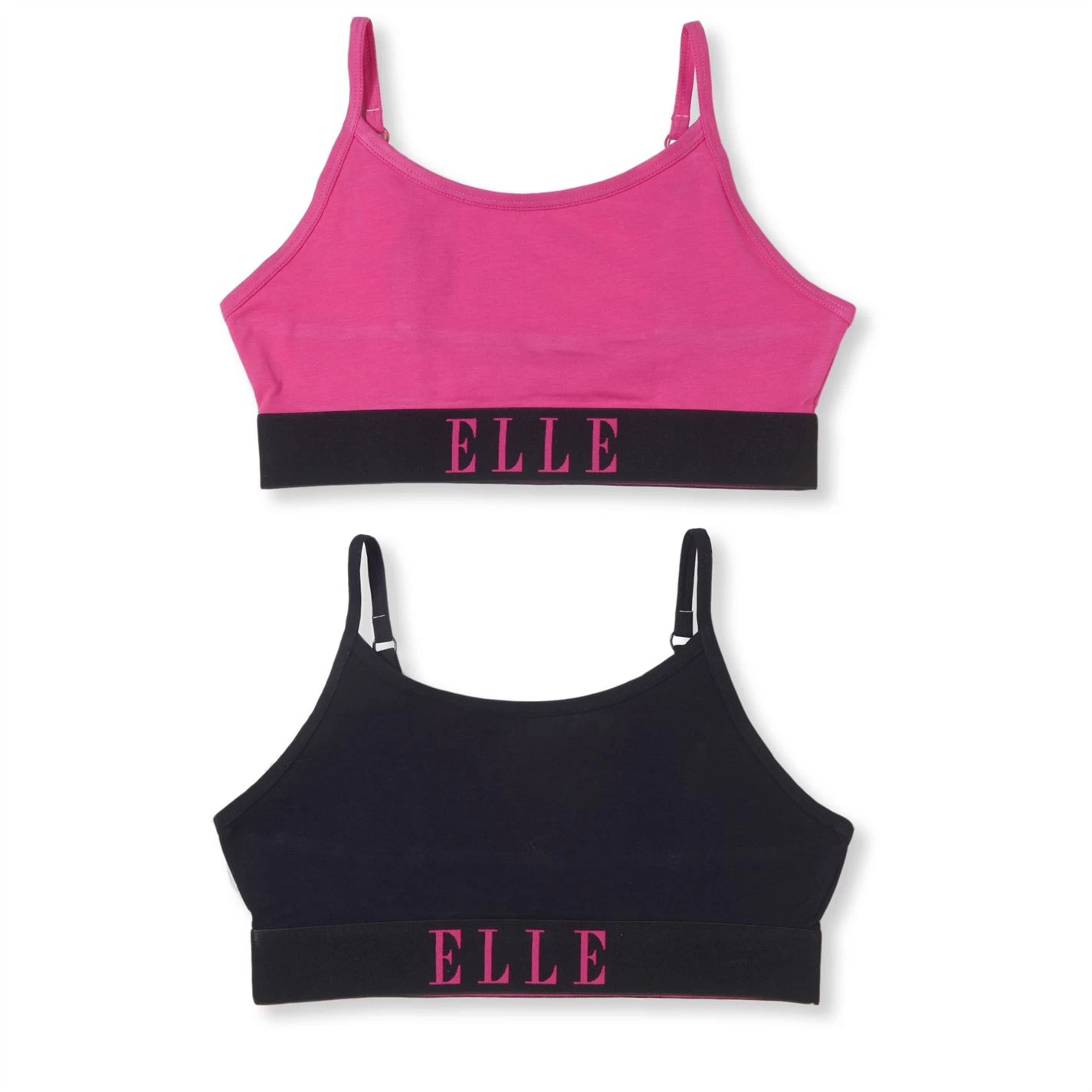 Elle Elle 2 Pack Bralette Junior Girls 7 Elle Elle 2 Pack Bralette Junior Girls - Image 5
