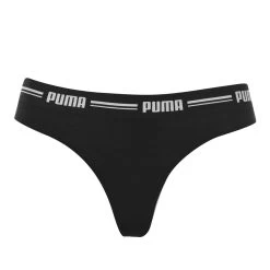 Puma 2 Per Pack Iconic Black Thong -Women's clothing 42120903 xxl a10