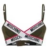 MOSCHINO Band Logo Triangle Bra -Women's clothing 42146815 xxl