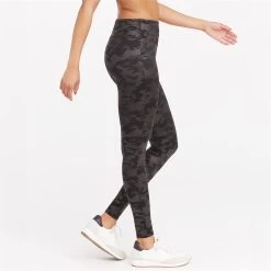 Spanx Faux Leather Camo Leggings -Women's clothing 42312003 xxl a2