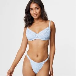 Jack Wills Embroidered Lace Thong -Women's clothing 42383918 xxl a3