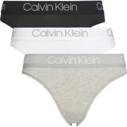 Calvin Klein 3 Pack High Leg Tanga
