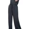 Iyasson Women Spaghetti Strap Stretchy Wide Leg Jumpsuit -Women's clothing 4577374732330 1