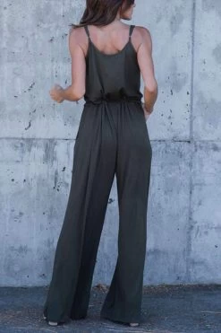 Iyasson Women Spaghetti Strap Stretchy Wide Leg Jumpsuit 23 Iyasson Women Spaghetti Strap Stretchy Wide Leg Jumpsuit -Women's clothing 4577375354922 3