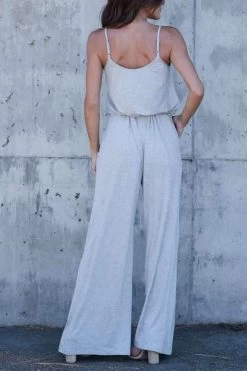 Iyasson Women Spaghetti Strap Stretchy Wide Leg Jumpsuit 35 Iyasson Women Spaghetti Strap Stretchy Wide Leg Jumpsuit -Women's clothing 4577376534570 15