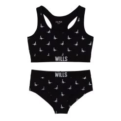 Jack Wills Kids Girls Cropped Bralette And Hipster Brief Set