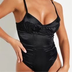 I Saw It First Underwired Satin Lingerie Bodysuit -Women's clothing 61864703 xxl a4