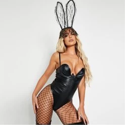 I Saw It First Pu Underwired Lingerie Bodysuit