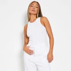 I Saw It First Cotton Rib Racer Bodysuit -Women's clothing 65501201 xxl a1
