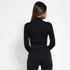 I Saw It First Cotton Rib Roll Neck Bodysuit -Women's clothing 65505003 xxl a3