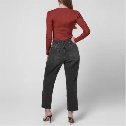 GOOD AMERICAN Ribbed Long Sleeve Bodysuit -Women's clothing 65556208 xxl a3