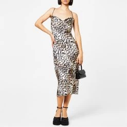 GOOD AMERICAN Satin Cowl Midi Dress 8 GOOD AMERICAN Satin Cowl Midi Dress -Women's clothing 65564405 xxl a1