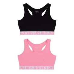 Jack Wills Kids Girls Multipack Crop Tops 2 Pack -Women's clothing 70013506 xxl a2