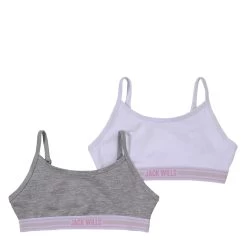 Jack Wills Kids Girls Multipack Bralettes 2 Pack