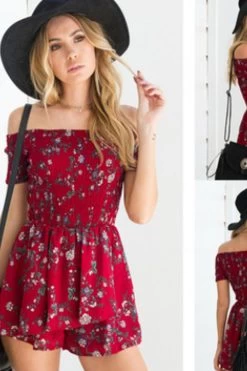 Women’s Summer Romper Fashion Short-sleeved Jumpsuit Women