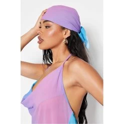 I Saw It First Aqua Sea Ombre Head Scarf